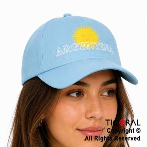 SOMBRERO GORRA ARGENTINA CELESTE CON SOL x 1